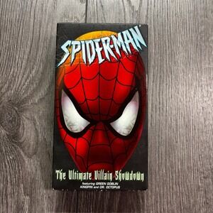 Spider-Man The Ultimate Villain Showdown VHS 2002 Marvel Green Goblin Kingpin